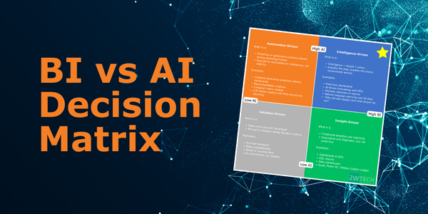 BI vs AI Decision Matrix - 2WTech